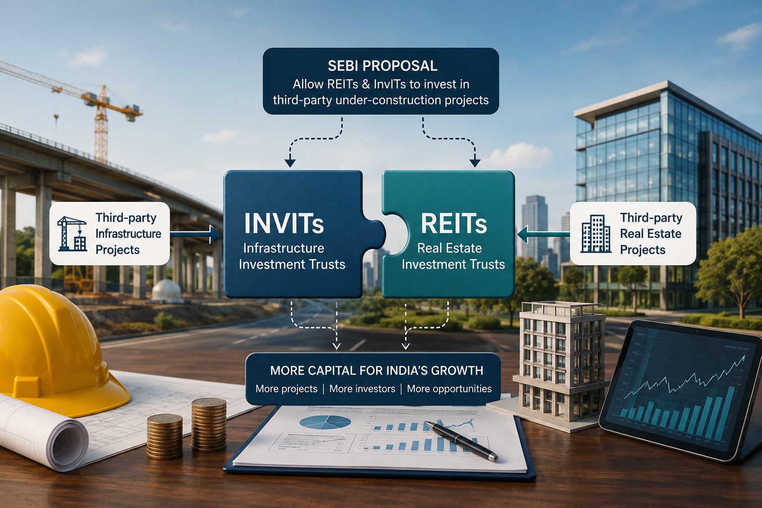 SEBI Wants REITs & InvITs to Invest in New Projects. Why It Matters